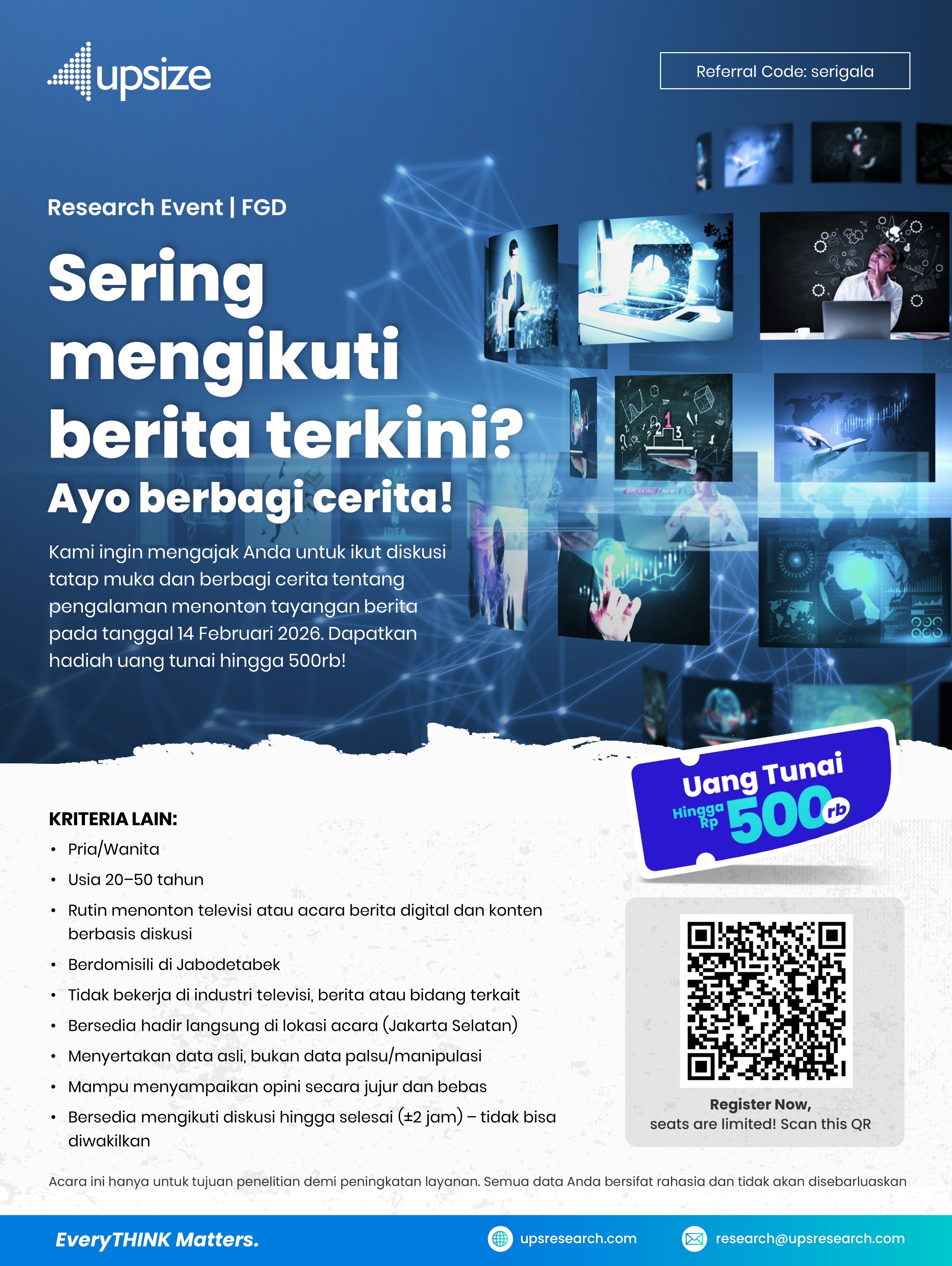 Upsize Research Event : Shaping the Future of News & Talkshows — With You!